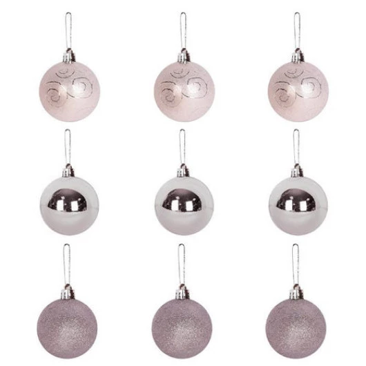 Bola Art Tb Berry 5Cm Zcn0942 C/9 Cor Prata