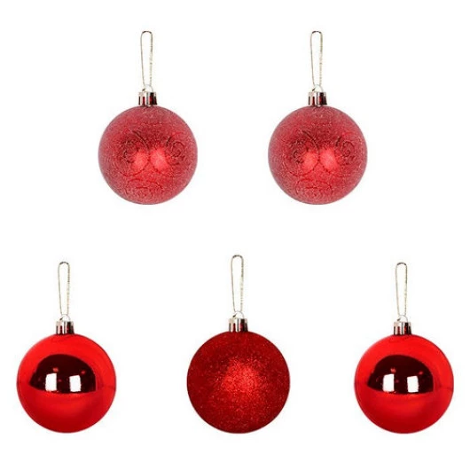 Bola Art Tb Berry 7Cm Zcn0944 C/5 Cor Vermelho