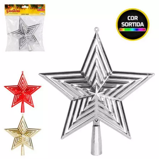 PONTEIRA ART ESTRELA RAIOS 24CM ZCN2458