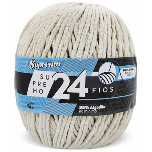 Barbante Supremo 24 Fios Novelo com 192 metros | Macramê