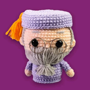 KIT CORRENTE AMIGURUMI H.P.DUMBLEDORE