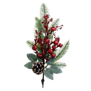 Enf.Cromus 1037902/3 Galho Frutas 45Cm Modelo 1037903 Vermelho