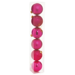BOLA CROMUS 1316239 8CM RSPINK C/6