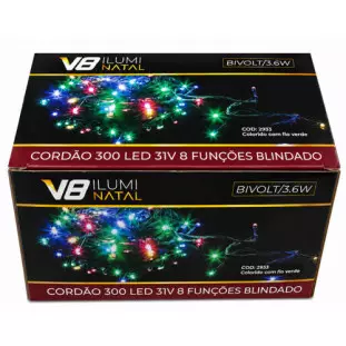 CORDAO  2933 300LED 8F COR FV PA BIV 30M