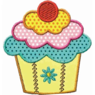 APLICACAO SIEG 4018 CUPCAKE C/CEREJA C/3