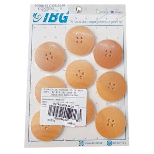 BOTAO IBG 50006-54 MADEIRA C/9