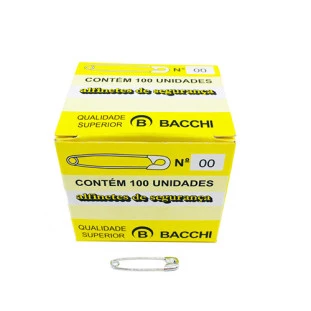 ALFINETE BACCHI SEG NIQUEL. 00 C/100