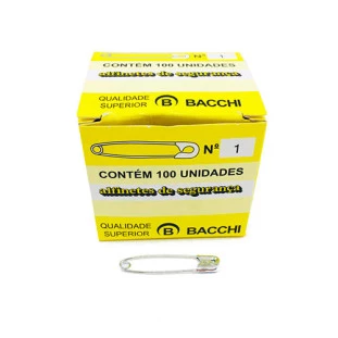 ALFINETE BACCHI SEG NIQUEL.1 C/100