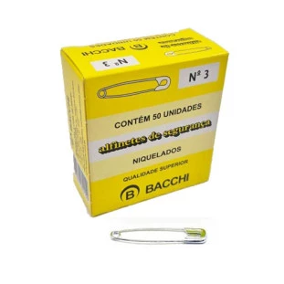 ALFINETE BACCHI SEG NIQUEL.3 C/ 50