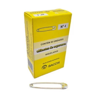 ALFINETE BACCHI SEG NIQUEL.4 C/ 50