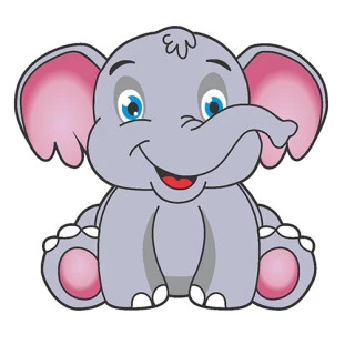 APLIQUE VISA VS 0239 ELEFANTE FELIZ C/2