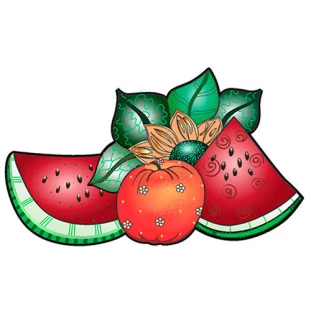 APLIQUE VISA VS 0300 FRUTAS C/2