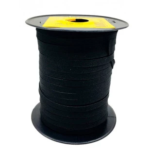 ELASTICO TEKLA CONDE PRETO 6,5 MM C/100M