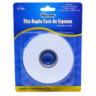FITA DUPLA FACE WESTERN FC109 18MM 5M