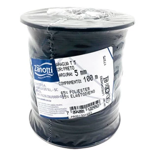 ELASTICO ZANOTTI JARAGUA PRETO 05 C/100M