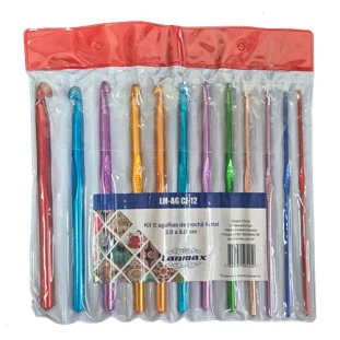KIT AGULHAS LANMAX CROCHE MET 2-8