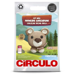 KIT CIRCULO AMIGURUMI BICHO BOLA 12 URSO