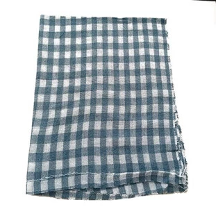 SACO LAMATEX PRATA XADREZ AZ/VM 45X70CM