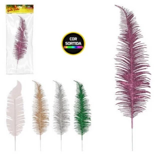 ENF.ART GALHO PENA GLITTER 32CM ZCN0177