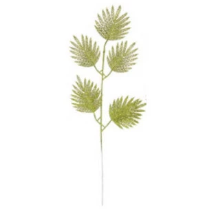 Galho Art Folhas C/Glitter 47Cm Zcn0330 Cor Verde