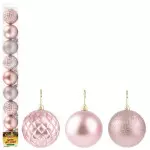 Bola Art Tb Diamante  5Cm Zc469 C/9 Cor Rose