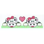 Faixa Marilda Pto Cruz 50X9,7Cm Cor 4111 Vaca