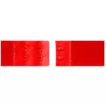Fecho Marak 235 Tecido Elast C/12 Cor Vermelho