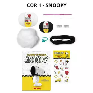 KIT CIRCULO AMIGURUMI PEANUTS1 SNOOPY