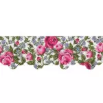 Bordado Marilda 93 Estamp 3,4Cm C/10M Cor 955 Rosas Pink