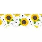Bordado Marilda 93 Estamp 3,4Cm C/10M Cor 1067 Flor De Giirassol