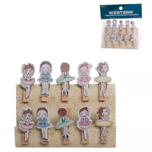 PRENDEDOR PRS019 DECOR BAILARINA MD C/10