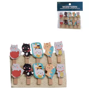 PRENDEDOR PRS020 DECOR GATINHO MD C/10