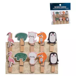 PRENDEDOR PRS021 DECOR ANIMAIS MD C/10