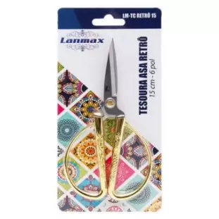 TESOURA LANMAX ASA RETRO 15