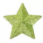 Enf.Art Estrela 7Cm Glitter Zc881 C/4 Cor Verde