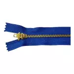 Ziper Imp Metal Ouro Fixo Zma 10Cm C/10 Cor 207 - Azul Royal
