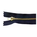 Ziper Imp Metal Ouro Fixo Zma 10Cm C/10 Cor 318 - Marinho