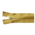 Ziper Imp Metal Ouro Fixo Zma 10Cm C/10 Cor Y119 - Bege Claro